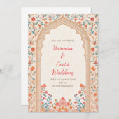 Digital Indian Wedding invite Hindu Wedding card 招待状 (正面/裏面)
