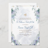 Digital invitation for Sri Sukhmani Sahib path 招待状 (正面/裏面)