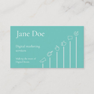 Digital Marketing Expert Business Card Template 名刺