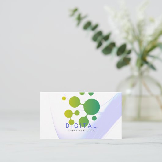 Digital Network | Ai Logo Business Card 名刺 (スタンド正面)