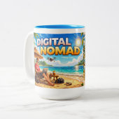 Digital Nomad Brewery ツートーンマグカップ (正面左)