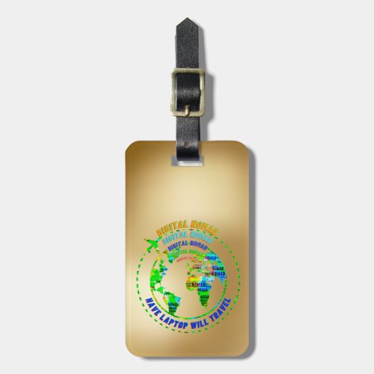 Digital Nomad Luggage Tag ラゲッジタグ (正面縦)