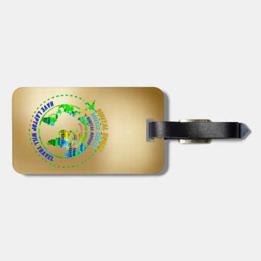 Digital Nomad Luggage Tag ラゲッジタグ (裏面横)
