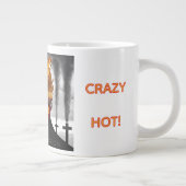 Digital painting about climate change. ジャンボコーヒーマグカップ (右)