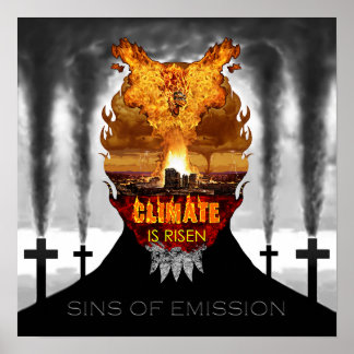 Digital painting about climate change. ポスター