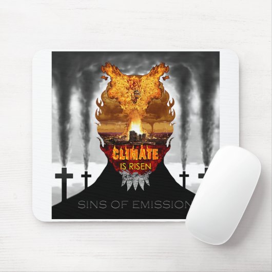 Digital painting about climate change. マウスパッド (マウス)