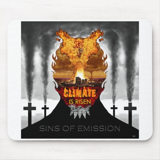 Digital painting about climate change. マウスパッド (正面)