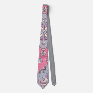 Digital Paisley Tie Pink Grey ネクタイ