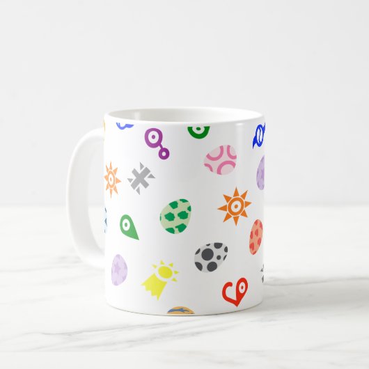 digital pattern コーヒーマグカップ (正面左)