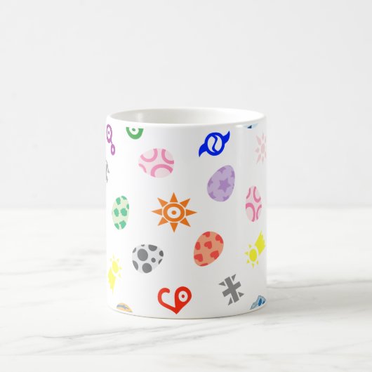 digital pattern コーヒーマグカップ (中央)