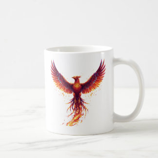 Digital Phoenix Rebirth Spirit コーヒーマグカップ