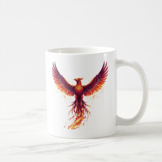 Digital Phoenix Rebirth Spirit コーヒーマグカップ (右)