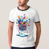 Digital Rush – Shopping Cart Blast Tee Tシャツ (正面)