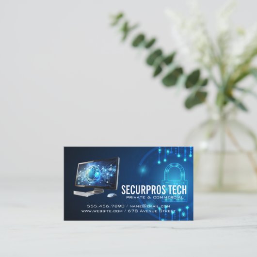 Digital Security | Cyber Tech | AI 名刺 (スタンド正面)