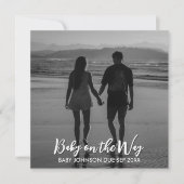 Digital Social Media Pregnancy Reveal Photo 案内状 (正面)