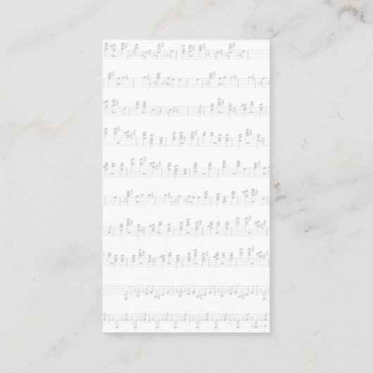 Digital Sound | Musical Sheet 名刺 (裏面)