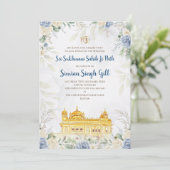 Digital Sri Sukhmani Sahib path invitation 招待状 (スタンド正面)