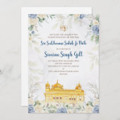 Digital Sri Sukhmani Sahib path invitation 招待状 (正面/裏面)