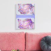 Digital Tentacles Abstract Modern Art Print キャンバスプリント (インサイチュ (リビング))