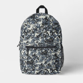 Digital Urban Camouflage Pattern プリントバックパック (正面)