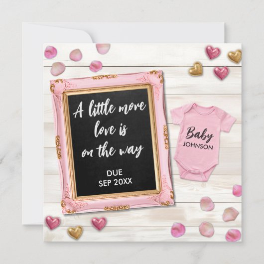 Digital Valentine Social Media Pregnancy 案内状 (正面)