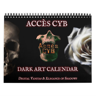 Digital Vanitas Wall Calendar – Horizontal カレンダー