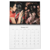Digital Vanitas Wall Calendar – Horizontal カレンダー (1月 2027)