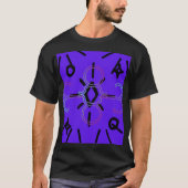 DIGITAL VIOLET MANDALA Tシャツ (正面)