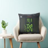 Digital Watch Face Lumbar Pillow クッション (椅子)