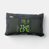 Digital Watch Face Lumbar Pillow ランバークッション (裏面)