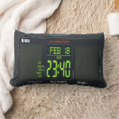 Digital Watch Face Lumbar Pillow ランバークッション (ブランケット)