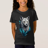 Digital Wolf Basic Kids Girl's Tシャツ (正面)