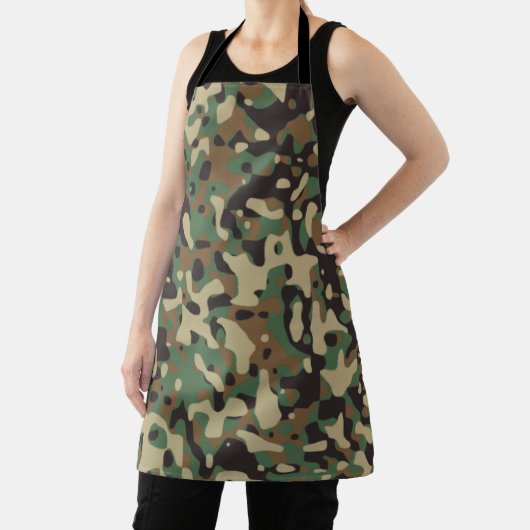 Digital Woodland Military Camouflage Pattern エプロン (インサイチュ)