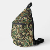 Digital Woodland Military Camouflage Pattern スリングバッグ (右コーナー)