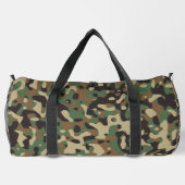 Digital Woodland Military Camouflage Pattern ダッフルバッグ (裏面)
