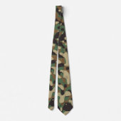 Digital Woodland Military Camouflage Pattern ネクタイ (裏面)