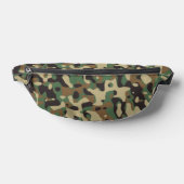Digital Woodland Military Camouflage Pattern ファニーパック (レイダウン)