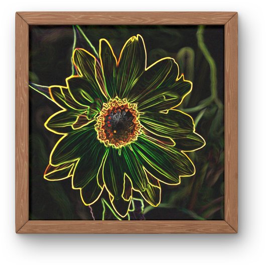 Digitale Kunst Leinwand Neon Natur キャンバスプリント