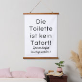 Digitales WC Poster Toilette Gästeklo Lustig 吊り下げ型タペストリー (寝室)
