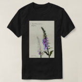 Digitalis purpurea Foxglove Tシャツ (デザイン正面)