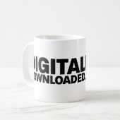 DigitallyDownloaded.net Coffee Mug コーヒーマグカップ (正面左)