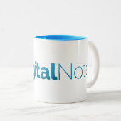 DigitalNote反転カラーズ2トーンコーヒーマグ ツートーンマグカップ (正面右)