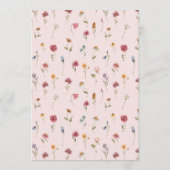 DigitalWildflower赤ちゃんシャワーママまたはパパのゲーム 招待状 (裏面)