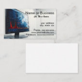 Digitial display with charts 名刺 (正面/裏面)