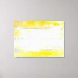 'Digits'グレーと黄色の抽象芸術アートキャンバス印刷 キャンバスプリント