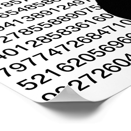 Digits of Pi poster ポスター (角)