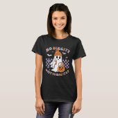 Digityをバッグに行く可愛い幽霊ハロウィーンの子供 Tシャツ (正面フル)