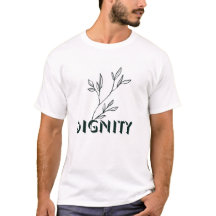 "Dignity" リーフブランチTシャツ