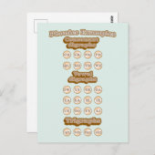 Digraphs, Trigraphs 学's English Phonics ポストカード (正面/裏面)