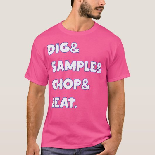 DigsamplechopbeatシャツMpcドラムサンプラー音楽Lov Tシャツ (正面)